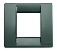 Vimar Serie Idea - Placca Classica 1 - 2 modulo metallo IDEA Verde foresta