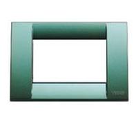 Vimar Serie Idea - Placca Classica 3 Modulo metallo Petroleo