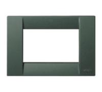 Vimar Serie Idea - Placca Classica 3 Modulo Silk Verde