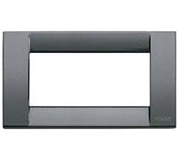 Vimar Serie Idea - Placca Classica 4 Moduli Metallo Antracite metallizzato