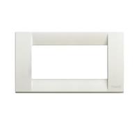 Vimar Serie Idea - Placca Classica 4 Modulo metallo avorio
