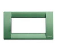 Vimar Serie Idea - Placca Classica 4 Modulo metallo verde salvia