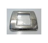 Vimar Serie Idea - Placca Rondo 1 - 2 modulo metallo cromato nero