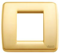 Vimar Serie Idea - Placca Rondo 1 - 2 modulo metallo oro opaco
