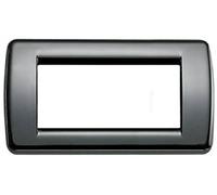 Vimar Idea 16754.11 Placca Rond 4 Moduli Nero