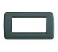 Vimar Serie Idea - Placca Rondo 4 Modulo metallo verde bosco