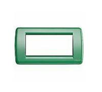 Vimar Placca Rondo Serie Idea 16754.08 4 moduli metallo Verde Salvia