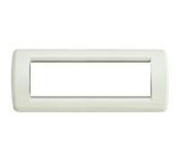 Vimar Idea 16756.10 Placca Rondo' 6 moduli Metallo Avorio