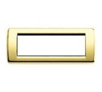 VIMAR 16756.32 PLACCA RONDO' METALLO ORO 6P IDEA