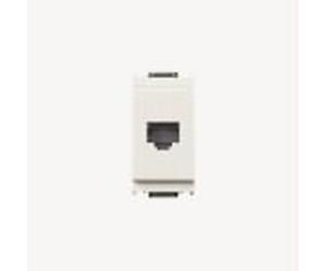 Vimar Serie Idea - Presa telefonica RJ45 8/8 Bianco