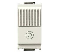 Vimar Serie Idea - Pulsante 1 polo Contatto aperto 10 A + Pilota Rosso Bianco