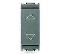 Doppio Pulsante Vimar Idea a commutatore 10A con frecce antracite 16150
