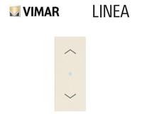 Vimar 30196.C Linea Commutatore per tapparella centralizzabile Quid, con orientamento delle lamelle, possibilità di memorizzare la posizione, canapa