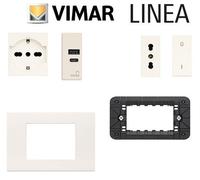 Invertitore 1P 10AX allineato canapa serie Linea vimar 30012.C