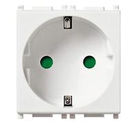 Vimar serie piatta - Presa sicury 2 poli+terra 16a morsetti automatico bianco