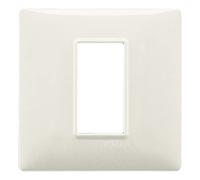 Vimar Serie piatto - Placca 1 modulo Tecnopolimero Bianco Granito