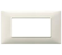 Vimar Serie piatto - Placca 4 Modulo bianco granito