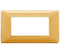 Vimar Plana placca 4 moduli colore Reflex ambra 14654.43