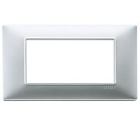 Vimar Plana placca 4 moduli colore argento opaco 14654.20