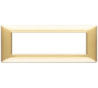 Vimar Plana placca 7 moduli color oro lucido 14657.24