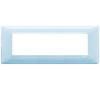 Vimar Serie piatto - Placca 7 Modulo Reflex Acqua