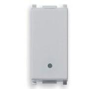 Vimar Serie piatto - Pulsante 1 polo Contatto chiuso 10 a Silver