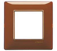 Placca 2M Reflex tabacco scatola rotonda Vimar Plana 14642.49