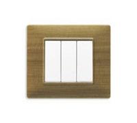 Vimar Serie supporto da parete - placca 3 modulo TECNOPOLIMERO abete