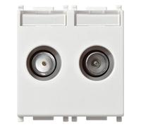 Vimar Spa VIW 14302.01 PRESA TV-RD-SAT DIRETTA 2 USCITE BIANCO