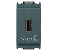 Vimar Spa VIW 16292 UNIT ALIMENTAZIONE USB 5V1,5A 1M GRIGIO