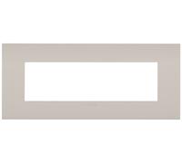 Placca fit 7 moduli metallo sabbia di lipari Vimar 19957.31