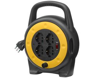 VIMAR SPA - VIW0P32702 AVVOLGICAVO 10A 4 USCITE UNIVERSALI 5M - 0P32702