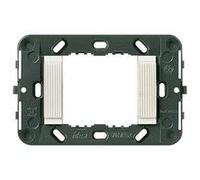 Vimar - Supporto 2 moduli rigato scatola inc. 3 moduli bianco 16722.B