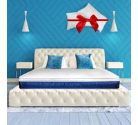 vimavì Materasso Matrimoniale Memory BluGel e Waterfoam 160x200 - Sfoderabile - 11 Zone Differenziate - Disp. Medico - H25/26 cm - Coppia Cuscini Omaggio - Anallergico - Made in Italy - MIRAM