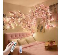 VIMAZ Rami LED a Forma di Fiore di Ciliegio da Parete - 8 Modalità Con 144 LED, Telecomando e Timer - Luci per Decorazione Camera da Letto