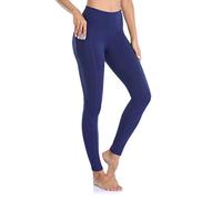 Vimbloom Pantaloni da Yoga da Donna a Gamba Larga Pantaloni a Zampa d'Elefante Vita Alta Lounge Flare Pantalone Pilates Leggings con Tasche per Sportivi Casual Yoga VI263(Profondo Blu,M)