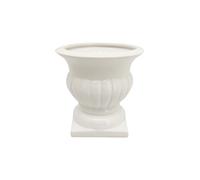 Vimin Box Coppetta Stile Romano Ceramica D 16,5 Cm H 16,5 Cm Bianco