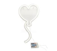 Vimin Box Cuore Palloncino Led Acrilico H 42 Cm L 23 Cm L 1,5 Cm