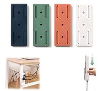 Vimlo 4/8/12PCS Self-Adhesive Desktop Socket Fixer, Power Strip Holder Fixator, Adhesive Punch-Free Socket Holder, Desktop Socket Fixer, for Kitchen Home Office (Color : 4PCS)