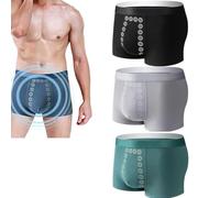 Vimlo Biancheria Intima da Uomo con Terapia Magnetica for Massaggio, Pantaloni energetici da Uomo con Terapia Magnetica, Boxer da Uomo con Terapia del Campo energetico(3pcs C,XXL)