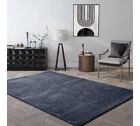 VIMODA Tappeto a pelo corto, tinta unita, ultra morbido, per soggiorno, cameretta dei bambini, camera da letto, colore: antracite, dimensioni: 120 x 170 cm