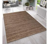 VIMODA Tappeto Moderno Pelo Corto Screziato,Tessuto Certificato Ecologico,Marrone,Cura Facile - 80 cm x 150 cm