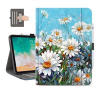 Vimorco Custodia per iPad (A16) di 11a generazione 2025, per iPad di 11a/10a generazione, custodia protettiva regolabile in ecopelle, funzione sleep/wake automatica, tasca per carte con portapenne per