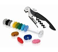 Vin Bouquet Fi 044 Set Vino cavatappi e segnabicchieri Accessori apribottiglie identificare Bicchieri Regalo