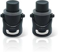 Vin Bouquet Fit 006 - Tappo per Champagne e Spumante con Braccio di plastica e con Pompa per Mettere Aria (Confezione da 2)