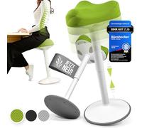Vina Home® SH-01 - Sgabello da ufficio [vincitore del test] | Sgabello ergonomico regolabile in altezza (58-83 cm) | Sgabello ergonomico per lavoro e tempo libero | effetto oscillante [antiscivolo
