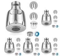 Vinabo 15pz Rompigetto Rubinetto Aeratore e 1 Chiave Rompigetto per Rubinetti Risparmio Idrico,M24 di Alta Qualità In Acciaio Inox con Filtro In Abs Risparmio Idrico,per Rubinetteria In Cucina e Bagno