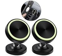 Vinabo 2 Pack Supporto Magnetico per Telefono da Auto, Supporto Magnetico per Telefono da Auto, Supporto per Telefono da Auto Rotazione a 360° Compatibile con Tutti gli Smartphone