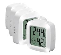 Vinabo 2 Pezzi Igrometro Termometro Digitale, Mini Termoigrometro, Portatile Igrometro Digitale ad Alta Precisione,Termometro Interno, Adatto per Dispositivi di Misurazione per Serre, Casa e Ufficio