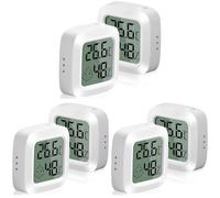 Vinabo 2 pezzi piccoli termometri igrometri interni digitali ad alta precisione con indicatore di comfort, per ufficio, cameretta dei bambini, guardaroba (Confezione da 3)